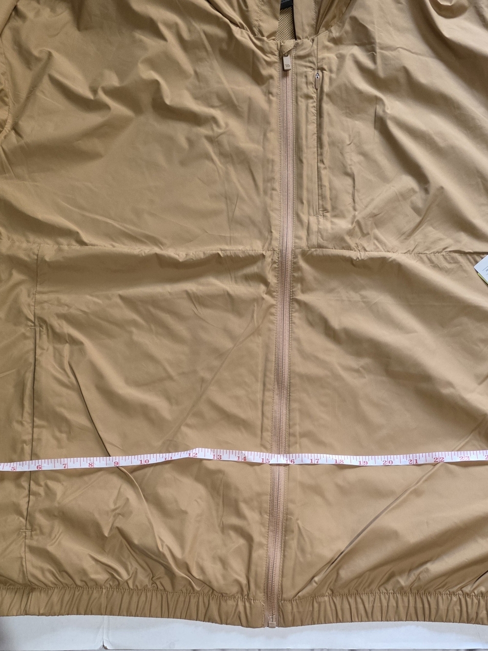 all in motion Men's Hooded Windbreaker Jacket - Tan - Picture 4 of 10